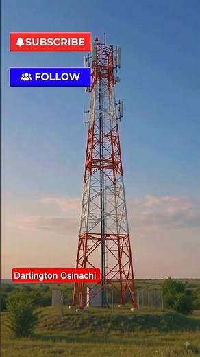 What is GSM and why is the Cell tower Red and White? #gsm #cellphonetower