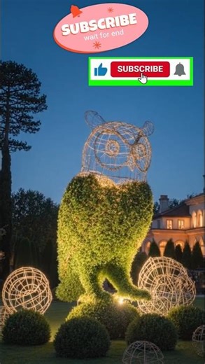 Luxury Mansion Garden Turns Into GIANT Owl 🌿🦉 Timelapse Transformation