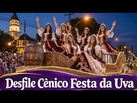 Festa da Uva [ 4K ] Desfile Cênico | Caxias do Sul | Serra Gaúcha | Brazil