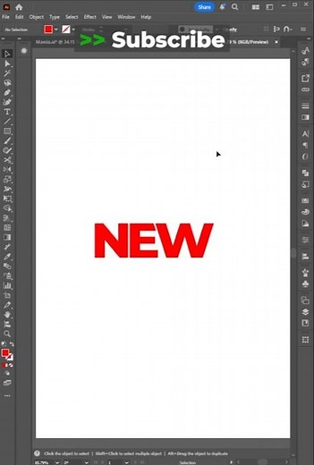 Adobe Illustrator 2026 Tips – How to Create Overlapping Text Effect 🔥✨