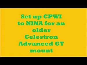 CPWI and NINA setup/connection