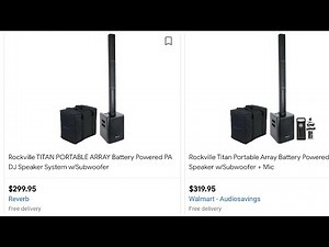 UNBOXING Rockville TITAN PORTABLE ARRAY Battery Powered PA DJ Speaker System (2 of 4)