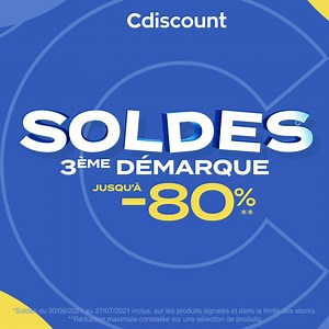 8.8K views · 55 reactions | ♦️ SOLDES C'est la 3ème démarque ! Rendez-vous sur le site pour retrouver nos offres ➡️ https://bit.ly/2U7mKnu | Cdiscount | Facebook