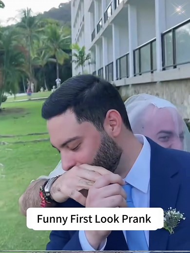 Funny Wedding First Look Prank for Bride and Groom