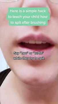 Teach your child to spit out their toothpaste 🦷🪥