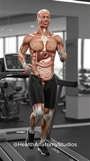 Shows how exercise influences digestion.
