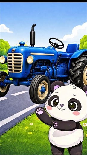 what color is the tractor? #colors #learning #tractor