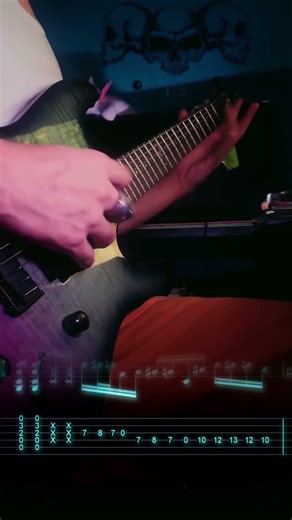 Progressive 6 String Guitar Riff {TAB} #guitartab #progressive #guitar lesson #howtoplay #tutorial