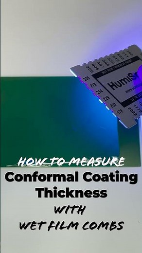 How to measure conformal coating thickness with wet film combs #shorts