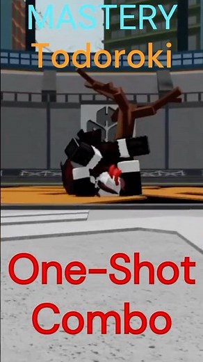 Day 1 Mastery Todoroki/Split Ice ONE-SHOT COMBO - Heroes Battlegrounds #roblox #heroesbattlegrounds