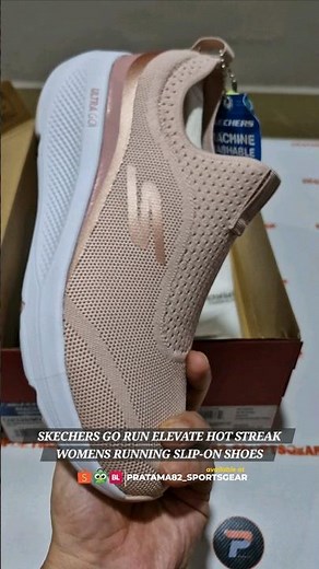 SKECHERS GORUN ELEVATE HOT STREAK WOMENS SLIP ON RUNNING SHOES