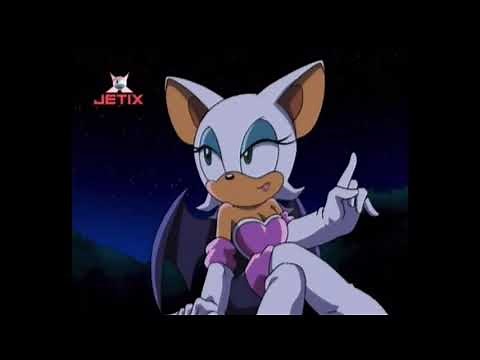 Sonic X: Rouge beats up Knuckles