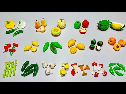 Mini Fruits And Veggies| DIY How To Make Polymer Clay Miniature Vegetable