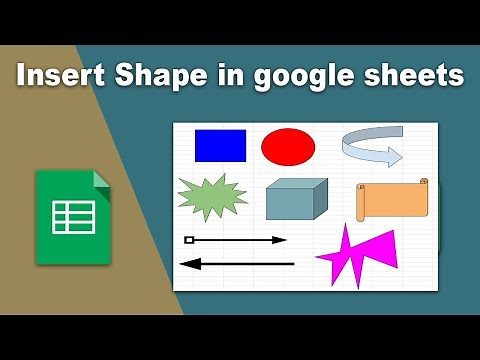 How to Insert Shape into Sheets in Google Spreadsheet