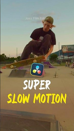 How to Create Super Slow Motion In Davinci Resolve 20 #tutorial #davinciresolve #jazzfilmeditor