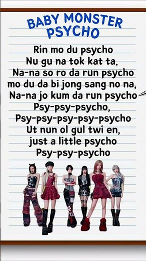 🎶 Babymonster -Psycho(lyrics)!!#babymonster#trendingsong #psycho #asa