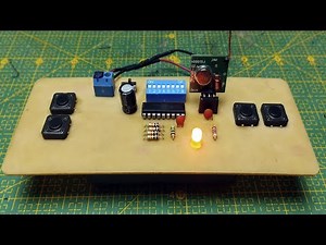 EASY and FAST RF Remote Control with HT12E/HT12D (No Programming!)