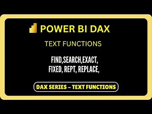 DAX TUTORIAL | TEXT DAX FUNCTIONS | Power BI DAX Tutorial | Difference between FIND AND SEARCH #dax