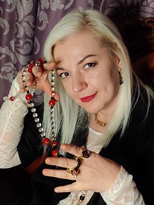 Christian Prayer Beads Orthodox Prayer Beads Rosary Bracelet Made of Crystal Beads and Colored Czech Glass With a Gold Plated Skull Pendant. - Etsy UK