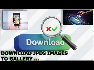 How To Download JPG Image In Gallery