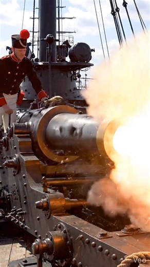French Navy Hoche (Ironclad) Hotchkiss revolving cannon