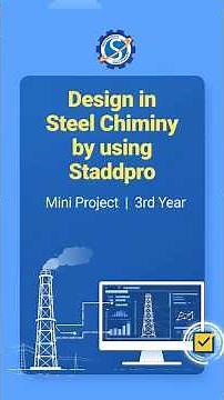 Steel Chimney Design Using STAAD Pro | Civil Engineering Mini Project | SITS