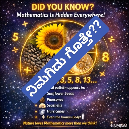 Nature loves Mathematics more than we think