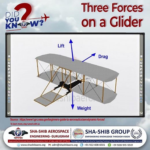 Discover the Three Forces on a Glider: Aerodynamics Explained with the Wright 1900 Aircraft