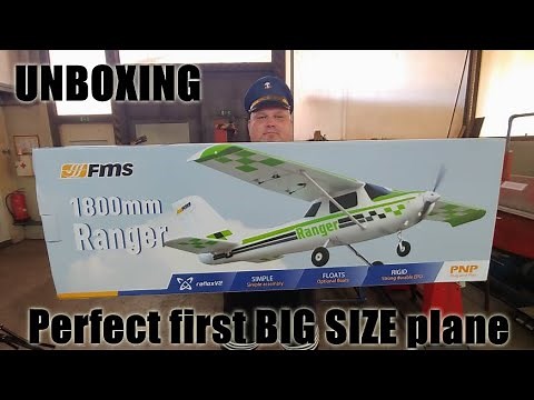 FMS RANGER PLUS 1800mm EPO PNP With LED Lights & Reflex V2 Flight Control System Unboxing