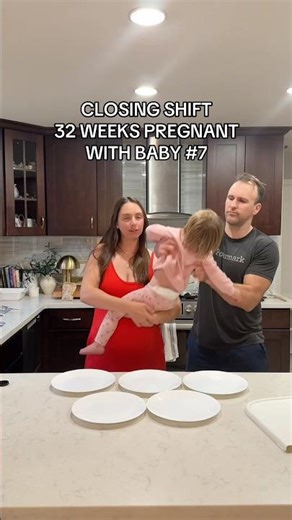 Closing shift 32 weeks pregnant with baby #7