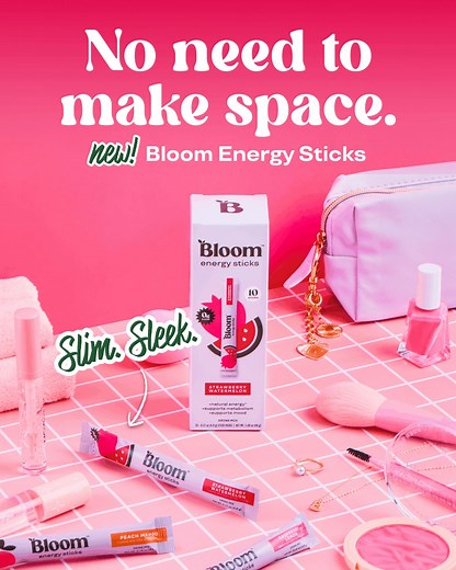 Introducing Bloom Energy Sticks ⚡️ Everything you love about our iconic energy drinks — now in convenient sticks that fit perfectly in your purse, pocket, or gym bag. Just add water for a sugar-free boost of natural energy on the go!  Exclusively at bloomnu.com. | Bloom Nutrition | Facebook