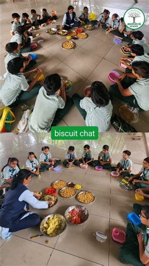 બિસ્કિટ ચાટ અને લસ્સીની મજા #surat #suratschools #gujarat #bestschool #kidsactivities #gujaratimediu