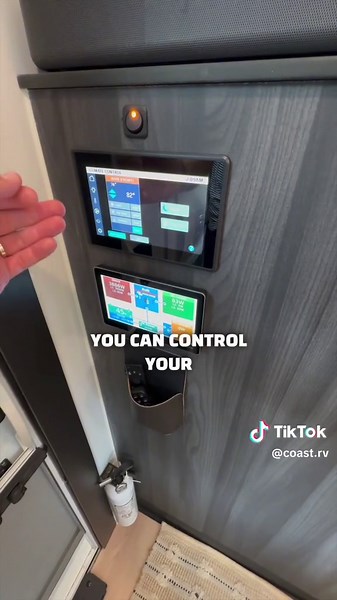 TOUCHSCREEN ALL ELECTRIC RV! #rv #rvlife #vanlife #rving #roadtrip #GoRving #electricrv #teslaroadtrip