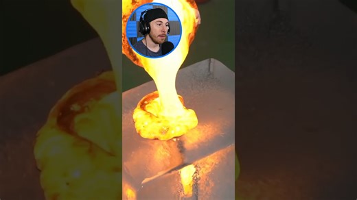 Experiments showing interactions between lava and ice