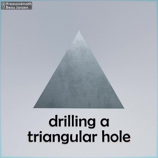 Drilling a Triangular Hole | Fun Geometry Breakdown