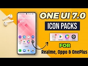 Samsung One UI 7 Icon Pack for Realme, Oppo & OnePlus 🔥 Easy Install Guide!
