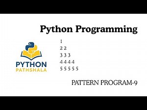 Python Pattern Printing Tutorial in Hindi | Number Repeat Triangle Pattern | Python Program