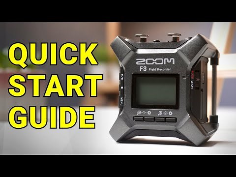 Zoom F3 Quick Start Guide