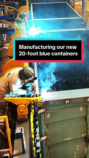 Introducing Our New 20-Foot Blue Shipping Containers