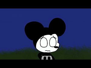 Mickey Mouse turns into a werewolf