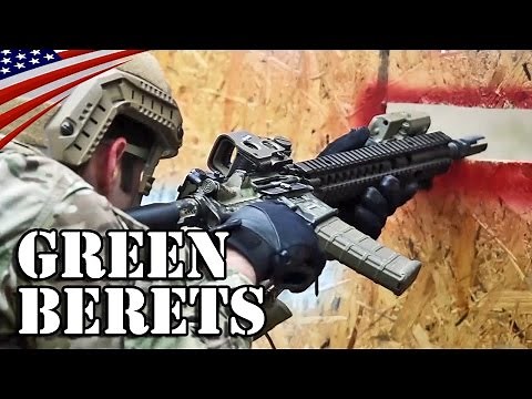 Special Forces Green Berets M4A1 Rifle Shooting - US Army 10th SFG - 特殊部隊グリーンベレーのM4A1ライフル射撃訓練