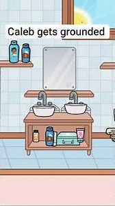 Caleb gets grounded #tocaboca #grounded #sad