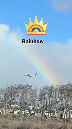 #rainbow #highlightsシ゚ #airplane | Evangeline Baguyo