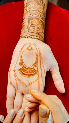 jyoti rai on Instagram: "⚠️Don’t miss the end 😍 How to draw bride / mehndi se dulhan kaise banaye Online Basic to Bridal mehndi Class 1 month just 2000₹ Registration now 8617621855 . . . . #mehndiartist #mehndivideo #mehndimakeup #Asansol #mehndidesigns #hennadesigner #hennartist"