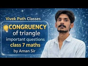 Congruency Of Triangles Ques Class7 Maths | Class7th Maths Triangle and its Congruency