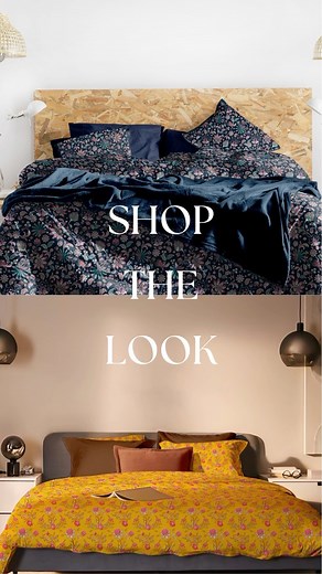 1.1K views | Discover Your Dream Bedroom: Shop the look and transform your room with these two stunning designs! What’s your pick? Featuring Romantic Midnight & Chirpy Dawn #thelinencompany #duvets #aestheticroom #printedbedsheets #beddinginspo #shop | The Linen Company | Facebook