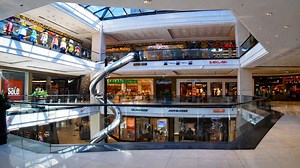 Exploring modern shopping mall in Berlin