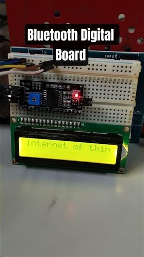 Bluetooth Digital Board #arduino #engineeringprojects #arduinoproject #iot #ece #lcd #bluetooth