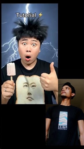 Electric Shock Ice Cream Effect 🤯⚡ Tutorial#shorts