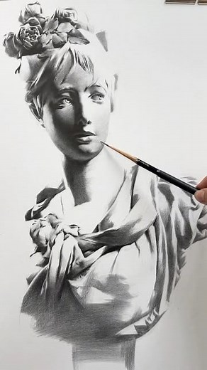 Mapo pencil | Graphite drawing Work in process.. #홍대미술학원 #drawing #art #홍대화실 #홍대취미미술 #pencildrawing #드로잉 #academicdrawing #소묘 #graphitedrawing #취미미술... | Instagram